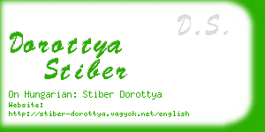 dorottya stiber business card